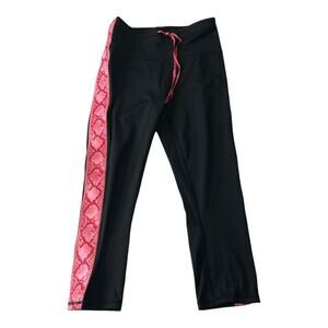 Fabletics Womens Leggings Size Small High-Waisted Ultracool Side Stripe Cropped